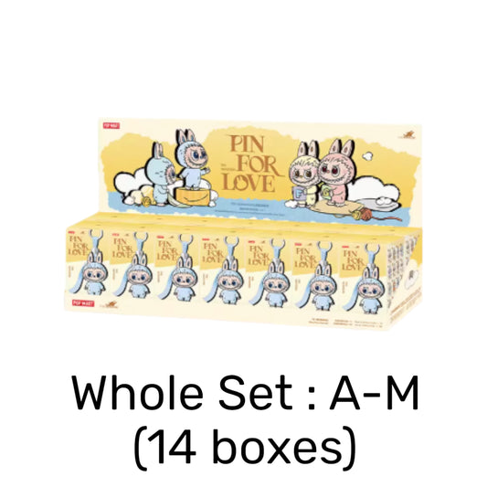 Authentic Labubu 4.0 Pin for Love (A-M / N-Z) Whole Set